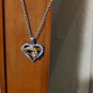 Mother and Child Hands Heart Necklace